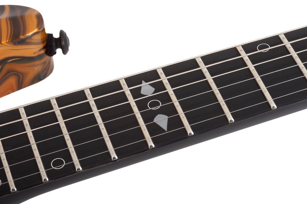 Schecter C-1 Hydro Dip 6-String Electric Guitar, Golden Eclipse