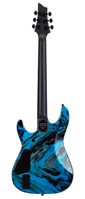 Schecter C-1 Hydro Dip 6-String Electric Guitar, Midnight Tide