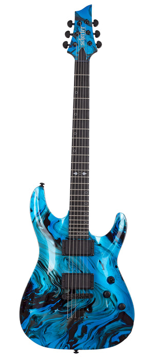 Schecter C-1 Hydro Dip 6-String Left-Handed Electric Guitar, Midnight Tide