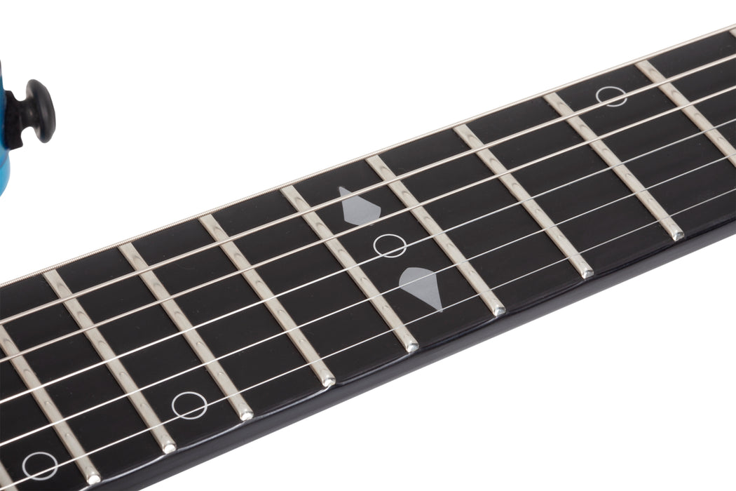 Schecter C-1 Hydro Dip 6-String Left-Handed Electric Guitar, Midnight Tide