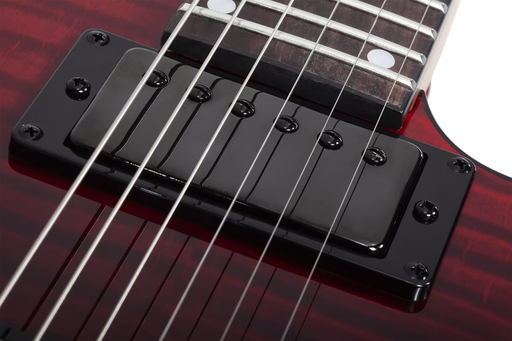 Schecter C-1 Standard Electric Guitar, Blood Burst