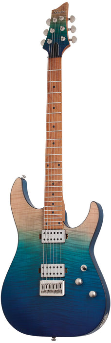 Schecter C-1 Standard Plus Electric Guitar, Blue Fade