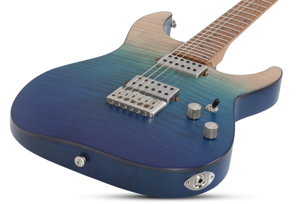 Schecter C-1 Standard Plus Electric Guitar, Blue Fade