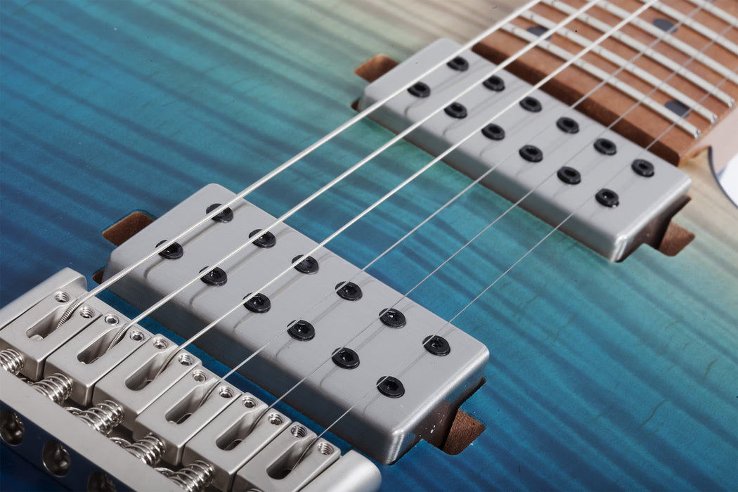 Schecter C-1 Standard Plus Electric Guitar, Blue Fade