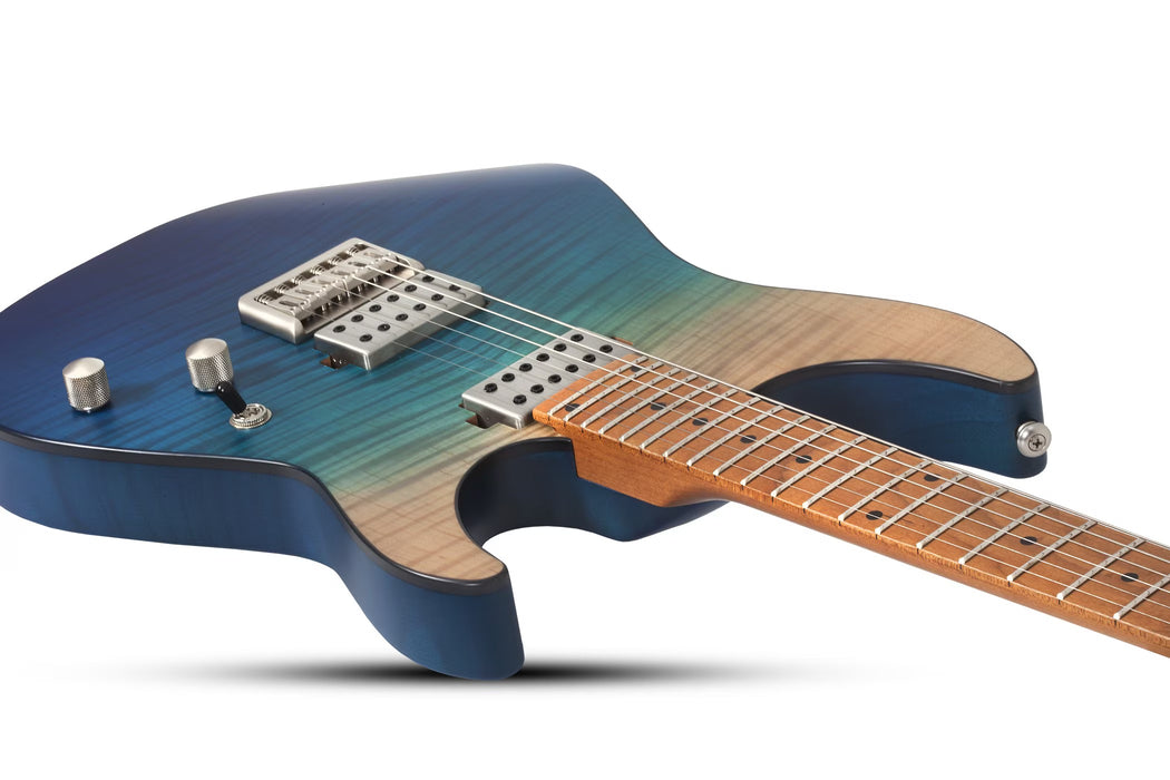Schecter C-1 Standard Plus Electric Guitar, Blue Fade