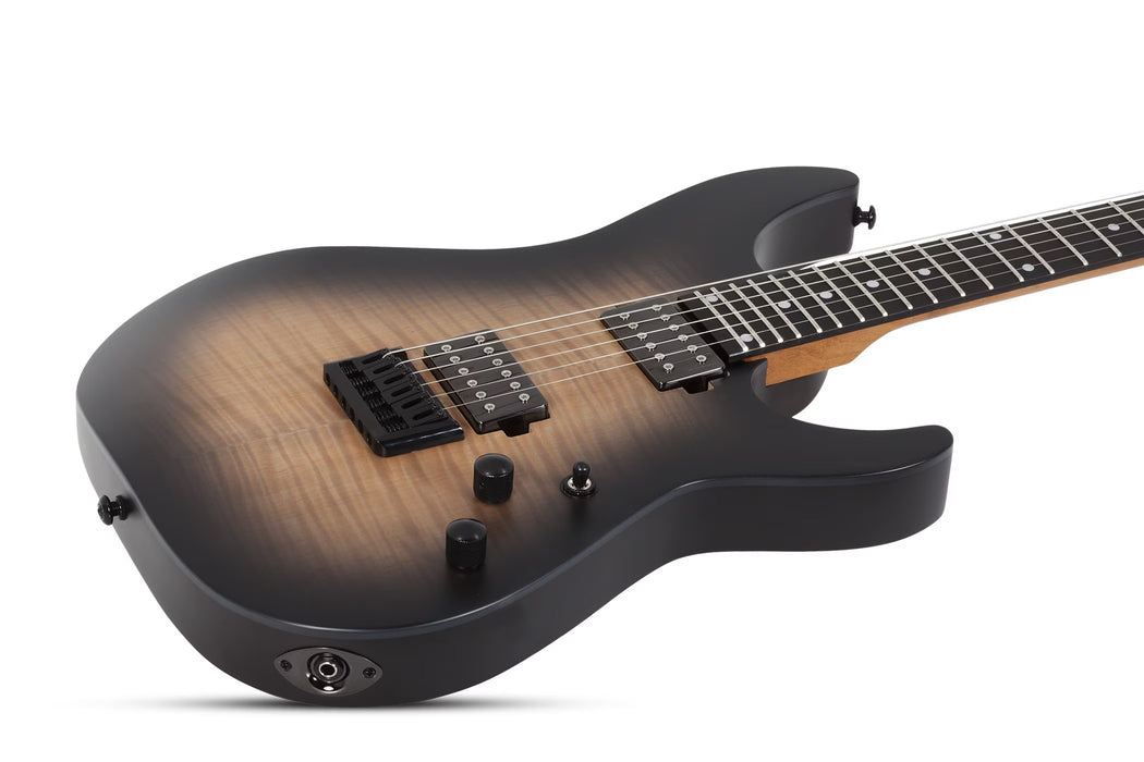 Schecter C-1 Standard Plus Electric Guitar, Ember Burst