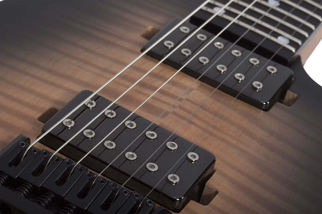 Schecter C-1 Standard Plus Electric Guitar, Ember Burst