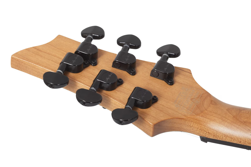 Schecter C-1 Standard Plus Electric Guitar, Ember Burst