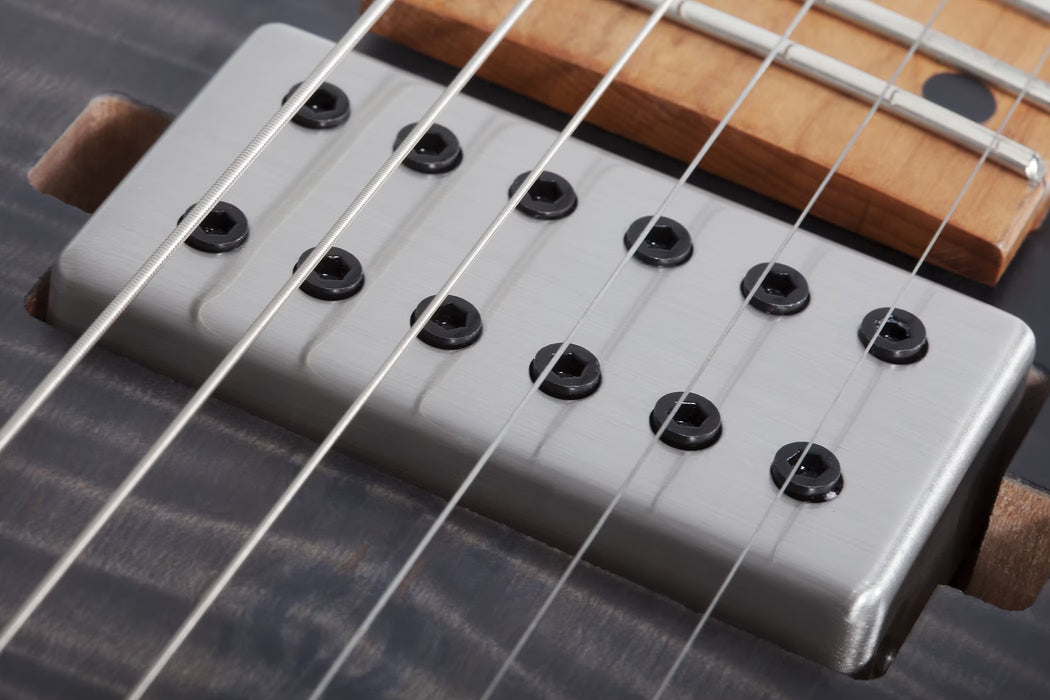 Schecter C-1 Standard Plus Electric Guitar, Transparent Black Burst