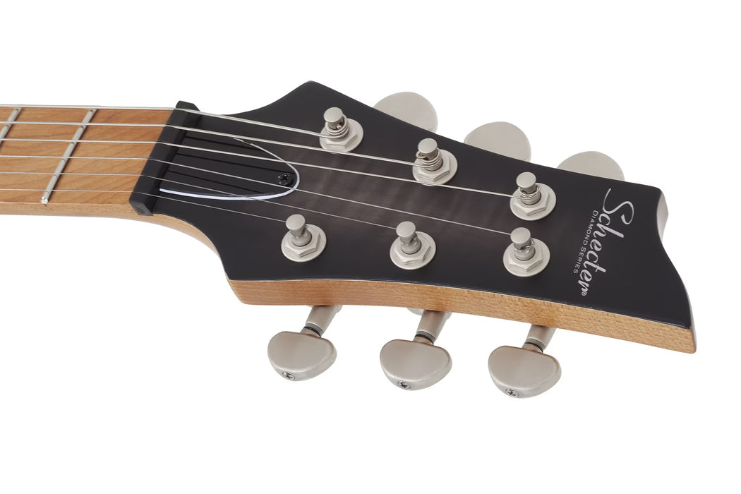 Schecter C-1 Standard Plus Electric Guitar, Transparent Black Burst