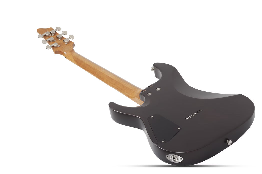 Schecter C-1 Standard Plus Electric Guitar, Transparent Black Burst