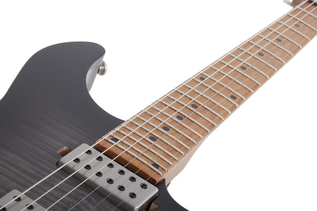 Schecter C-1 Standard Plus Electric Guitar, Transparent Black Burst