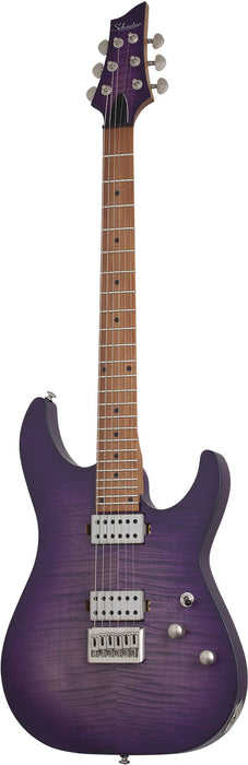 Schecter C-1 Standard Plus Electric Guitar, Transparent Purple Burst