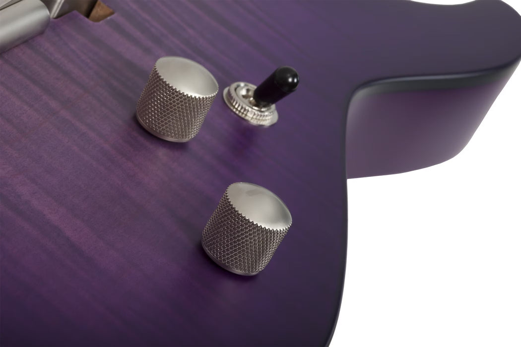 Schecter C-1 Standard Plus Electric Guitar, Transparent Purple Burst