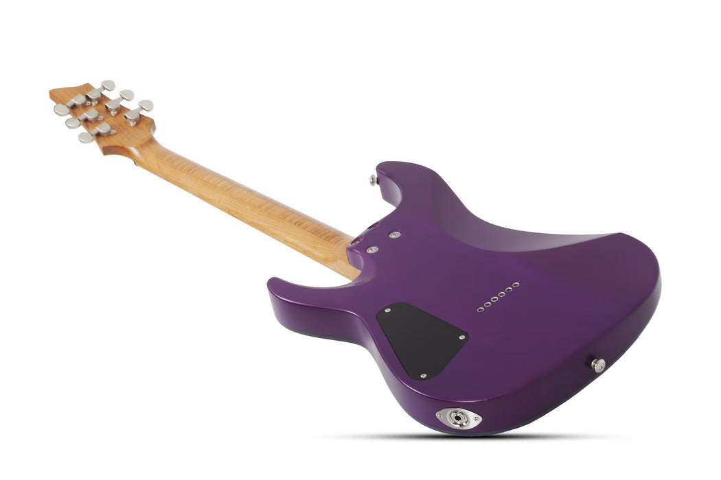 Schecter C-1 Standard Plus Electric Guitar, Transparent Purple Burst
