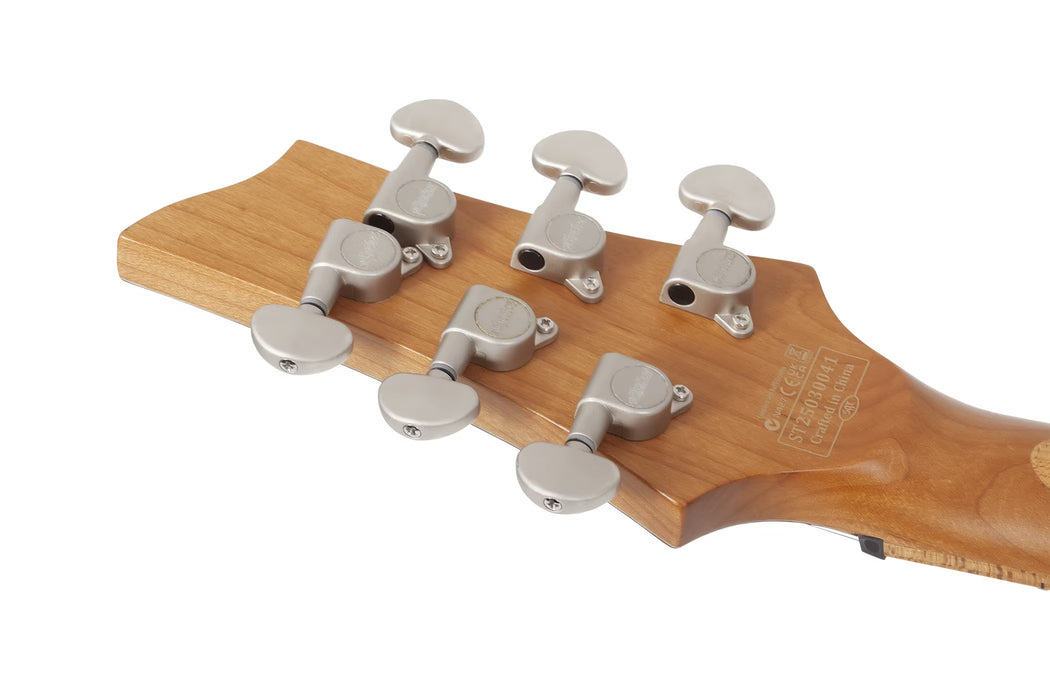 Schecter C-1 Standard Plus Electric Guitar, Transparent Purple Burst