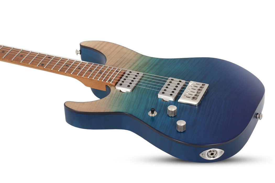 Schecter C-1 Standard Plus Left-Handed Electric Guitar, Blue Fade