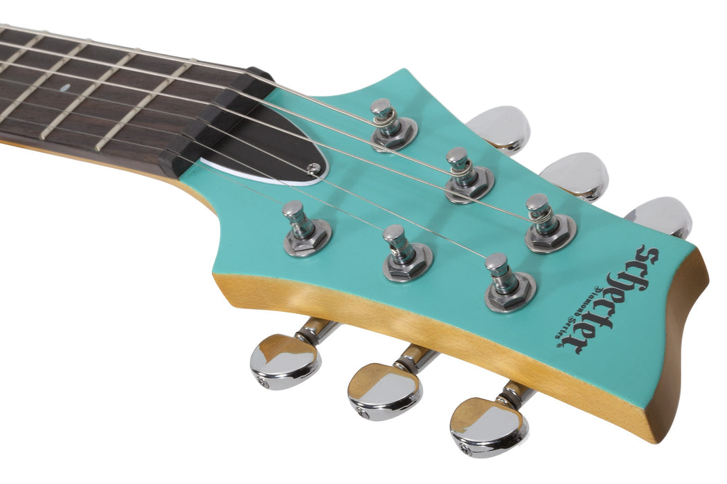 Schecter C-6 Deluxe 6-String Electric Guitar - Satin Aqua