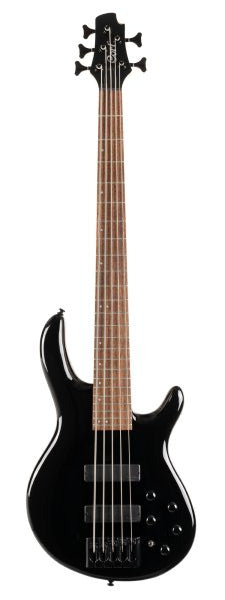 Cort C5-DELUXE-BK C5 Deluxe Artisan Series 5-String Electric Bass, Black