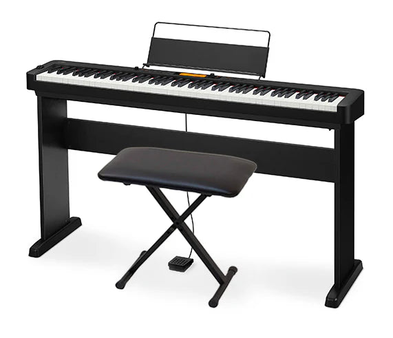 Casio CDP-S360CSAB 88 Keys Digital Piano w/Premium Stand & Bench, Black