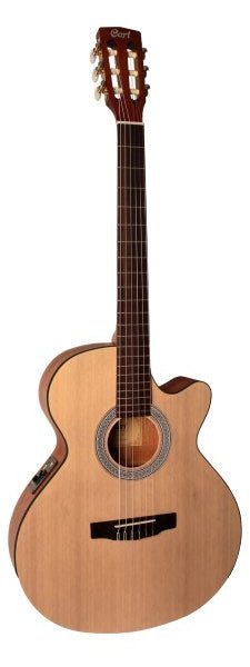 Cort CEC1-OP Classic Series Spruce Top Acoustic Guitar, Open Pore