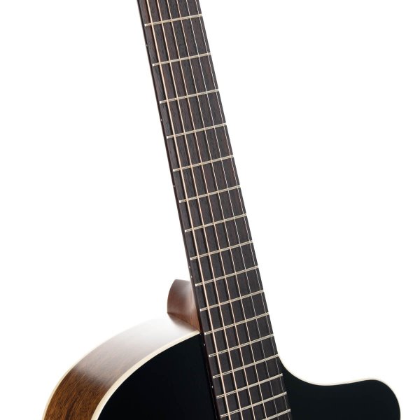 Cort Core-MC Ovangkol Acoustic Guitar, Black Top Semi Gloss