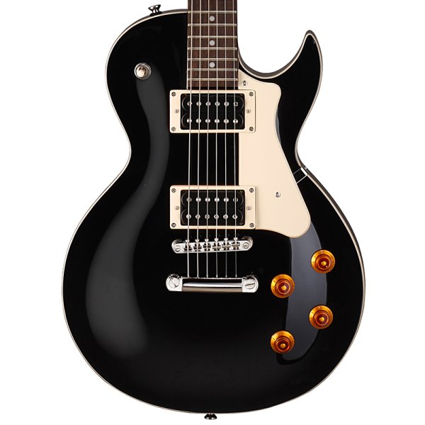 Cort CR100-BK Classic Rock Series Electric Guitar, Black