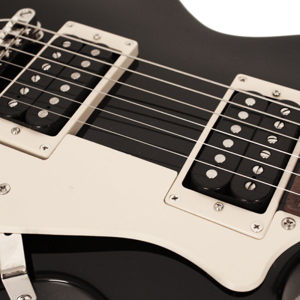 Cort CR100-BK Classic Rock Series Electric Guitar, Black