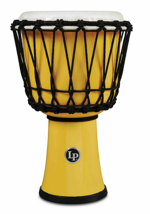 Latin Percussion World 7" Rope Circle Djembe, Yellow