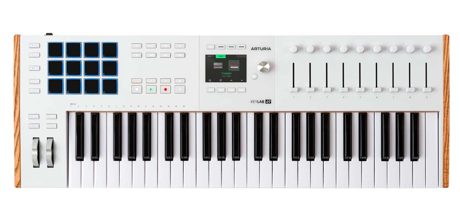 Arturia KeyLab 49 MK3 Universal MIDI Controller Keyboard, White