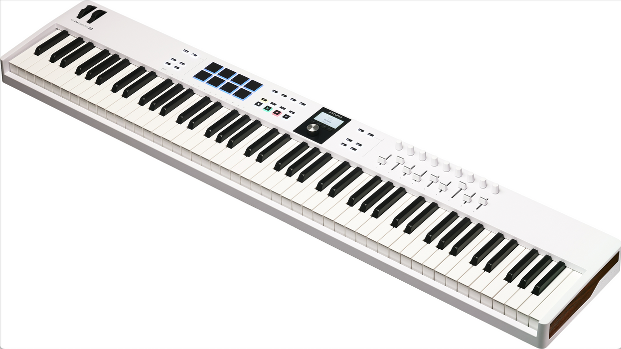 Arturia KeyLab Essential 88 MK3 Universal MIDI Controller Keyboard, White