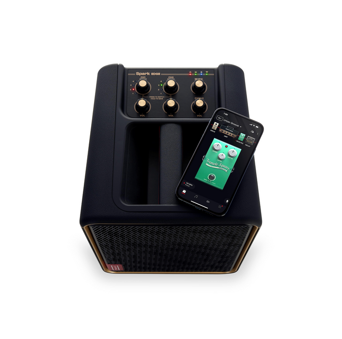 Positive Grid Portable 4-Channel Smart Amp & PA System, Black