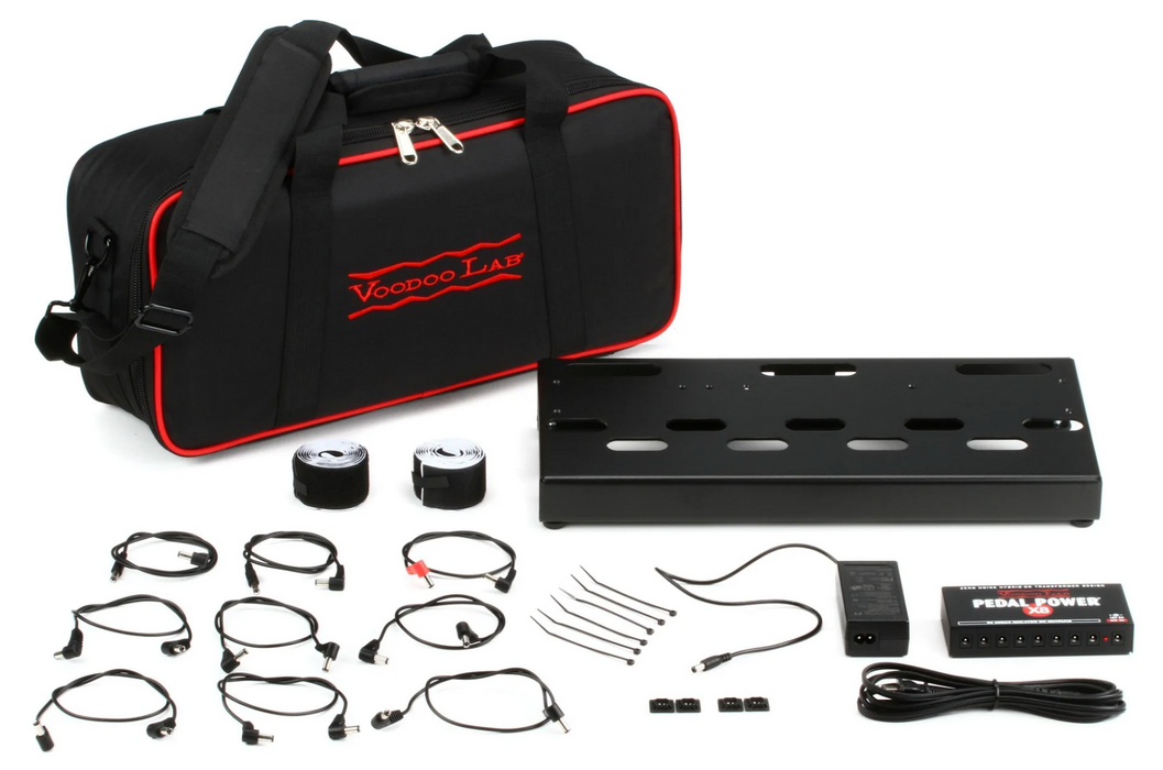 Voodoo Lab Dingbat Small Pedalboard Power Package w/ Pedal Power X8