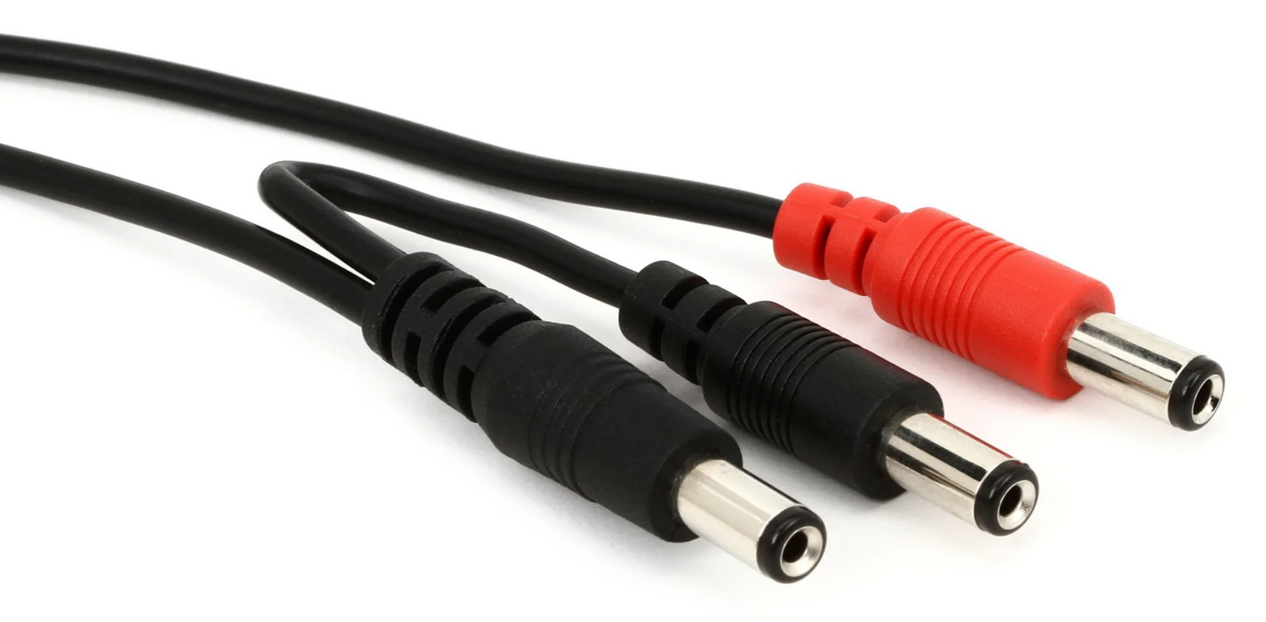 Voodoo Lab 18in Voltage Doubler Cable w/ 2 x 2.1mm/2.5mm - Rev Polarity