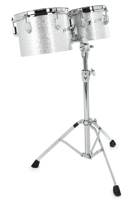 Pearl 8" x 6" Concert Tom Set With Stand, Silver Sparkle