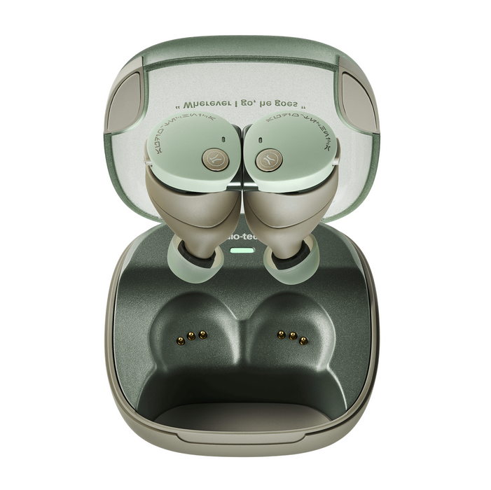 Audio-Technica Wireless Bluetooth In-Ear True Wireless Noise-Cancelling Headphones, Grogu