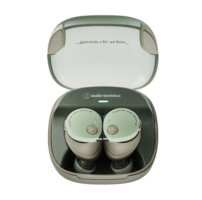 Audio-Technica Wireless Bluetooth In-Ear True Wireless Noise-Cancelling Headphones, Grogu