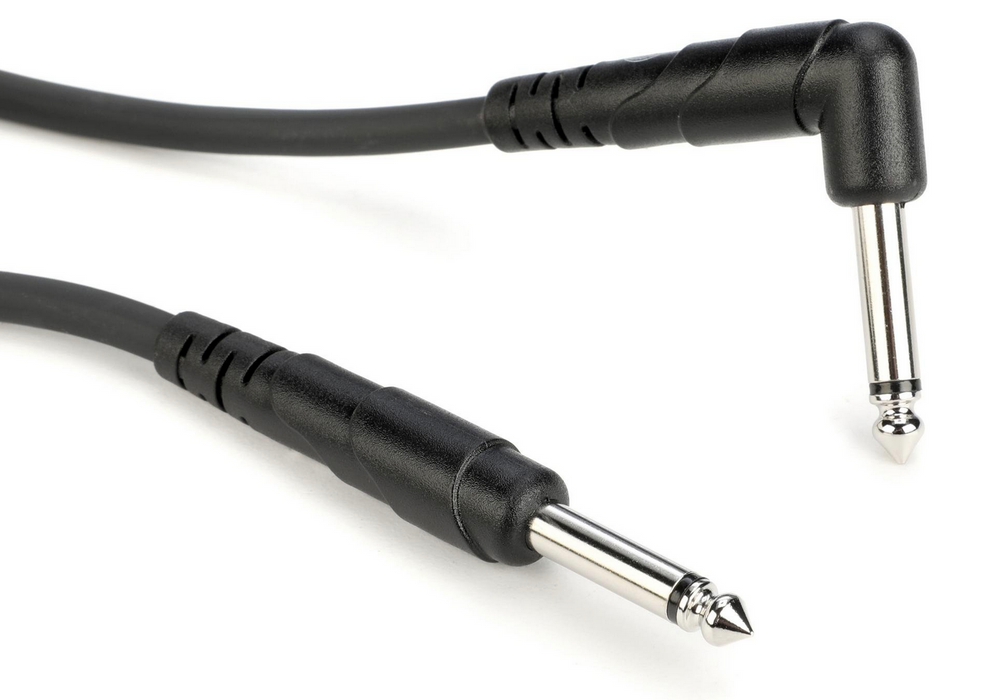 D'Addario Classic Series Instrument Cable 10ft 1/4 Straight to 1/4 Angle