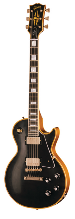 Gibson Custom Shop Limited Edition 1968 Les Paul Custom Reissue, Light Aged, Ebony Top, Gold Back