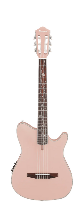Ibanez TOD10N Tim Henson Signature Nylon Acoustic-Electric Guitar, Pearl Pink Flat