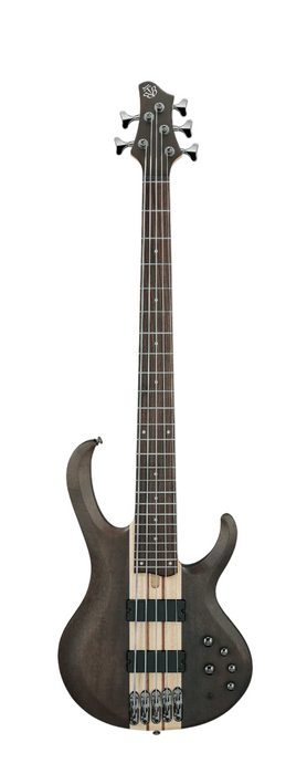 Ibanez BTB605LTGF BTB Standard 5-String Electric Bass, Transparent Gray Flat