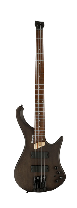 Ibanez EHB600LWNF EHB Ergonomic Headless Bass 4-String, Walnut Flat