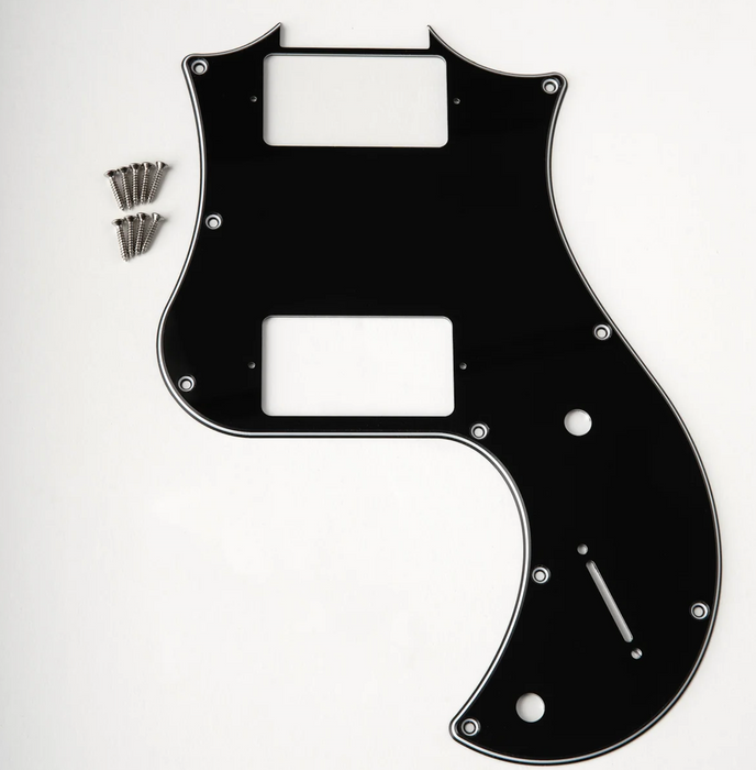 PRS Standard 22 S2 Pickguard, 3-Ply Black, White, Black