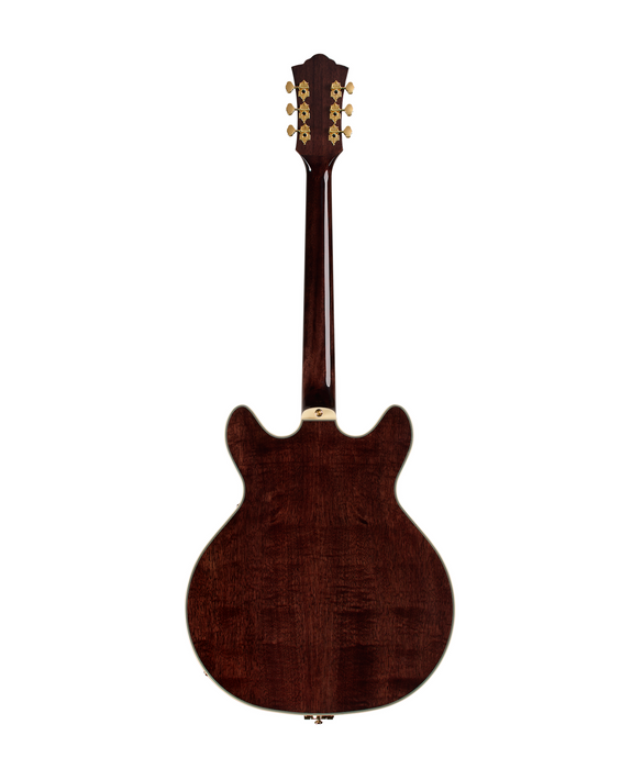 Guild Starfire Custom Double Cut Vibrato Electric Guitar, Nobel Stain