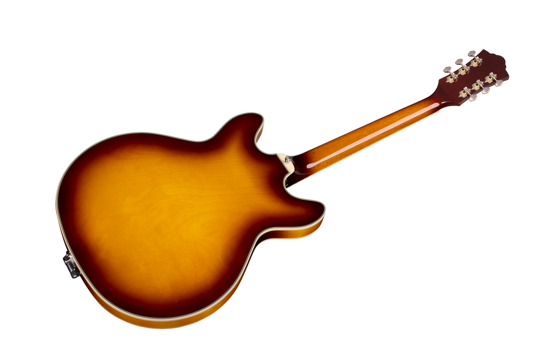 Guild Starfire Custom Double Cut Vibrato Electric Guitar, Sweet Tea
