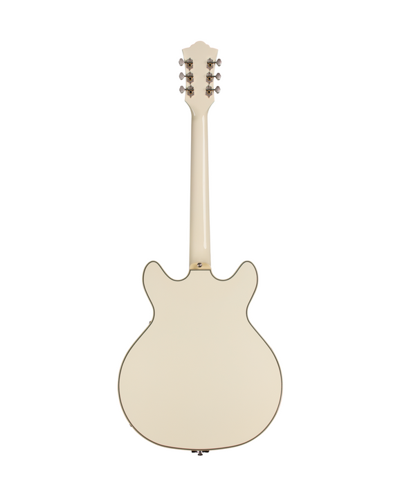 Guild Starfire Custom Double Cut Vibrato Electric Guitar, Vintage White