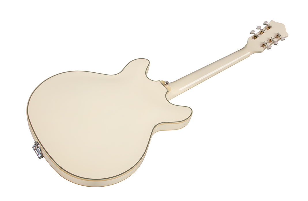 Guild Starfire Custom Double Cut Vibrato Electric Guitar, Vintage White