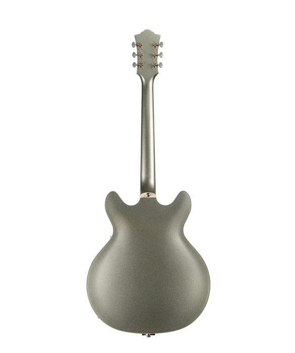Guild Starfire Deluxe Double Cut Vibrato Electric Guitar, Vintage Sterling