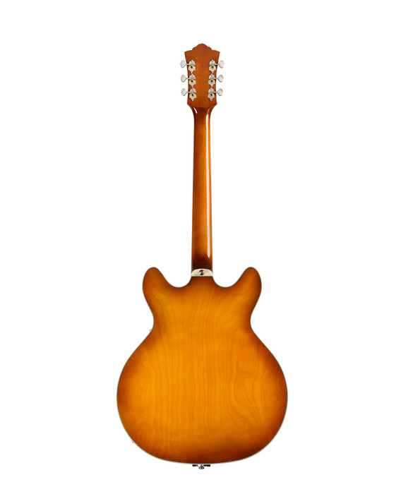 Guild Starfire Deluxe Single Cut Vibrato Electric Guitar, Honey Burst