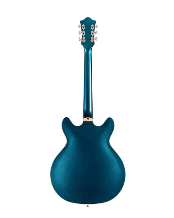 Guild Starfire Deluxe Double Cut Electric Guitar, Teal The Deal